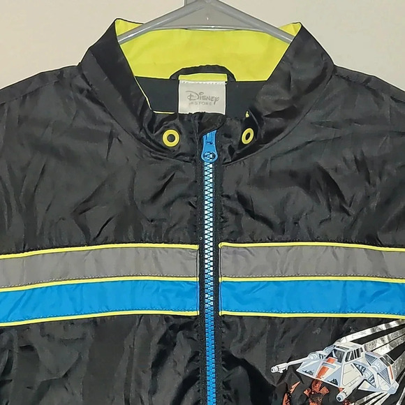 Disney Store Star Wars boys zip-up raincoat Darth Vader embroidery black LOT G - Picture 7 of 14
